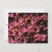 So Hübsch Frühjahr Blume Bat Mitzvah Replik Karte (Rückseite)