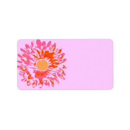 So Hübsche Blume Bat Mitzvah drucken Sie Ihr eigen Adressaufkleber