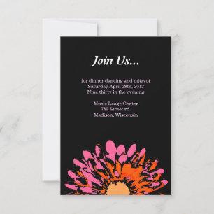 So Hübsche Frühling Blume Bat Mitzvah Party Card Einladung