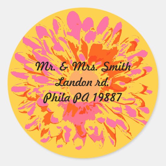 So Hübsche Frühling Blume Bat Mitzvah Sticker Sieg (Vorderseite)