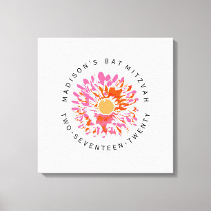 SO HÜBSCHER Schläger Mitzvah unterzeichnen herei Leinwanddruck