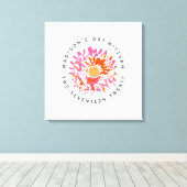 SO HÜBSCHES Bat Mitzvah-Zeichen auf Speicherplatin Leinwanddruck (Insitu (Holzboden))