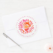 SO HÜBSCHES Siegel für Rücksendeadresse-Aufkleber  Runder Aufkleber (Umschlag)