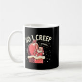 So I Creep Funny Christmas Santa Holiday Kaffeetasse (Links)