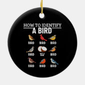 So identifizieren Sie einen Vogel-Funny-Bird-Watch Keramik Ornament (Hinten)