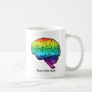 SO IST DAS GEHIRN GEBORGEN KAFFEETASSE