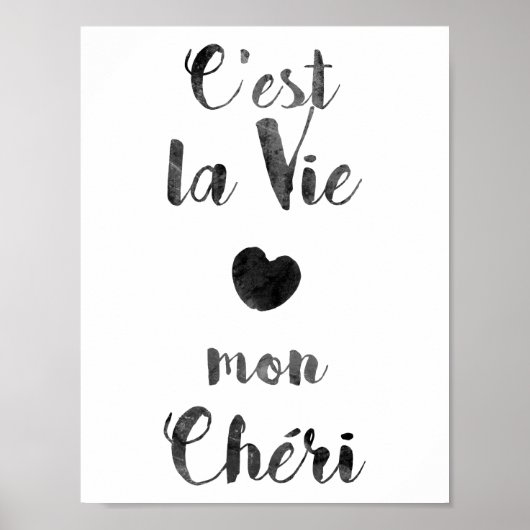 So ist das Leben mein Schatz Poster (Vorne)