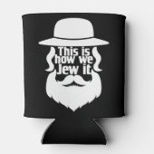 So jüdisch ist es - jüdisches Weihnachtsgeschenk Dosenkühler (Rückseite)