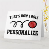 So kann ich Bocci Ball Grußkarte spielen Karte (Gelbe Blume)