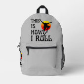 So kann ich rollen bedruckter rucksack (Vorderseite)