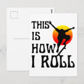 So kann ich rollen postkarte (Vorne/Hinten)