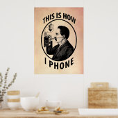So kann ich telefonieren poster (Küche)