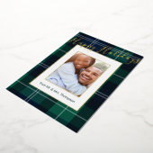 So Kariert Foto Frame Happy Holidays Folien Feiertagskarte (Gedreht)
