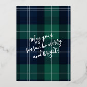 So Kariert Foto Frame Happy Holidays Folien Feiertagskarte (Rückseite)