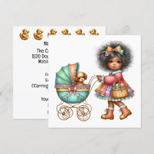 SO Kostbares Baby Buggy Thema Einladung