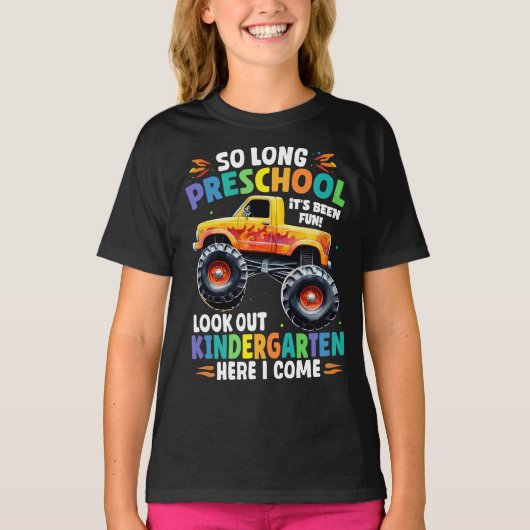 So lang Preschool Abschluss Monster Truck T-Shirt (Vorderseite)