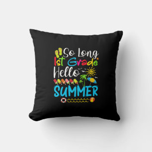 So lange 1. Klasse Hallo Sommer letzten Tag der Sc Kissen