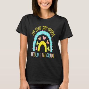 SO LANGE 3. GRADE HELLO 4. GRADE Lehrerin Studenti T-Shirt