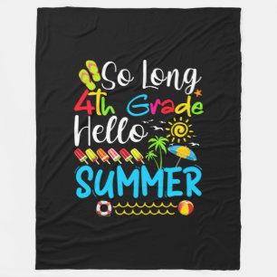 So lange 4. Klasse Hallo Sommer letzten Tag der Sc Fleecedecke