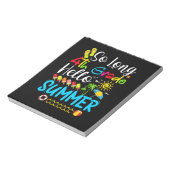 So lange 4. Klasse Hallo Sommer letzten Tag der Sc Notizblock (Rotiert)