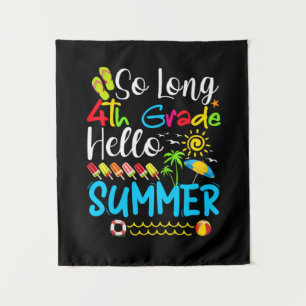 So lange 4. Klasse Hallo Sommer letzten Tag der Sc Wandteppich