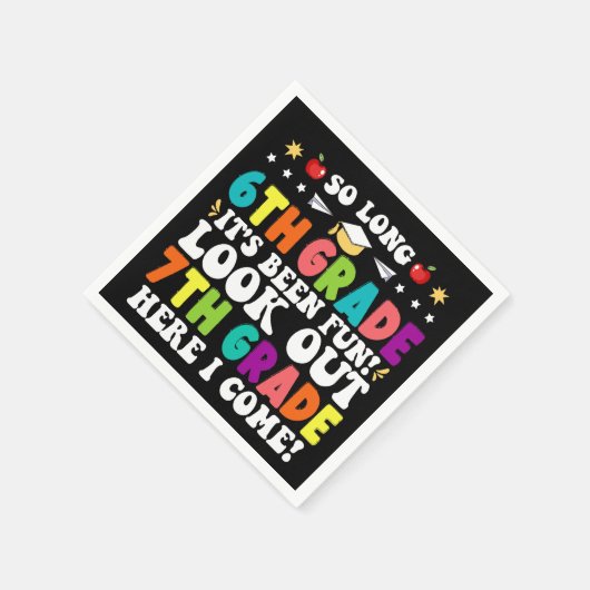 So lange 6. Klasse Ausblick 7. Klasse hier komme i Serviette (Ecke)