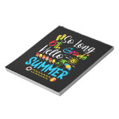 So lange 6. Klasse Hallo Sommer letzten Tag der Sc Notizblock (Rotiert)