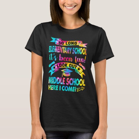 So lange die Grundschule den Blick in die Mittelsc T-Shirt (Vorderseite)