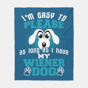 So lange ich meine Dackel Hund habe, kann ich mich Fleecedecke