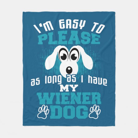 So lange ich meine Dackel Hund habe, kann ich mich Fleecedecke (Vorderseite)