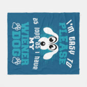 So lange ich meine Dackel Hund habe, kann ich mich Fleecedecke (Vorderseite (Horizontal))