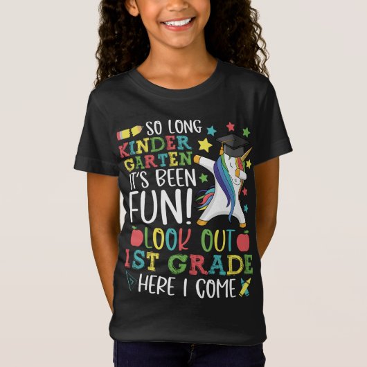 So lange Kindergarten 1. Klasse hier komme ich Ein T-Shirt (Vorderseite)