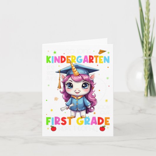 So lange Kindergarten Abschluss am letzten Schulta Karte (Vorderseite)