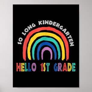 So lange Kindergarten Hallo Sommer für Kinder Lehr Poster