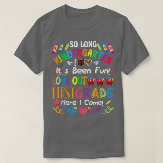 So lange Kindergarten hier kommt 1 Klasse Rainbow T-Shirt (Design vorne)