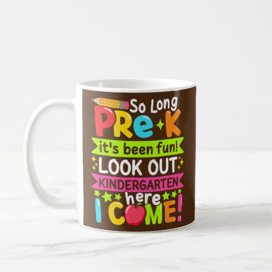 So lange Pre K Kindergarten hier Graduierte letzte Kaffeetasse (Links)