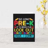 So lange Pre K Kindergarten hier Graduierte letzte Karte (Gelbe Blume)