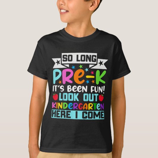 So lange Pre K Kindergarten hier Graduierte letzte T-Shirt (Vorderseite)