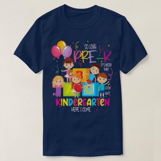 So lange Pre-K Kindergarten hier komme ich Abschlu T-Shirt (Design vorne)