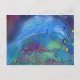 So lange und vielen Dank für alle Fische! Postkarte