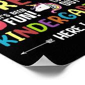 So lange vor dem K Kindergarten komme ich vorab Poster (Ecke)