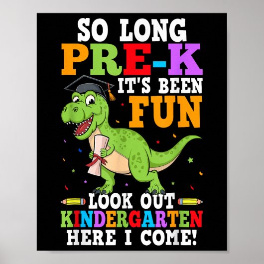 So lange vor der Schule Abschluss Kindergarten Er Poster (Vorne)