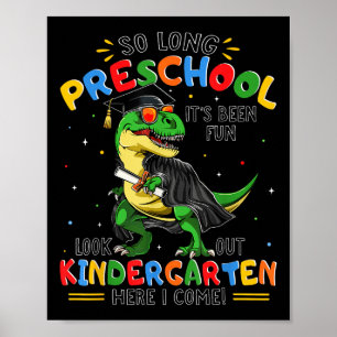 So lange Vorschulzeit Abschluss Cl von 2025 Dinosa Poster