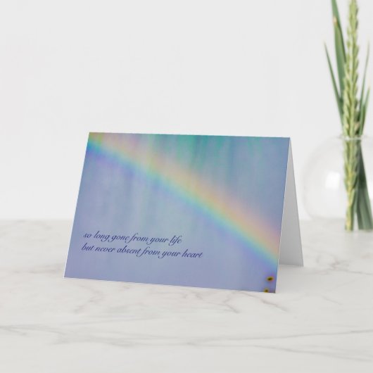 So langes Gone Beileid Karte (Vorderseite)