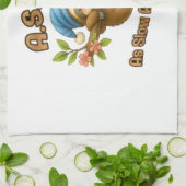 So langsam wie möglich - Niedlicher Sloth ASAP Cla Geschirrtuch (Gefaltet)