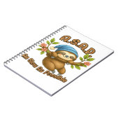 So langsam wie möglich - Niedlicher Sloth ASAP Cla Notizblock (Linke Seite)