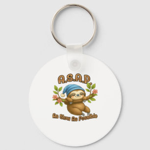 So langsam wie möglich - Niedlicher Sloth ASAP Cla Schlüsselanhänger