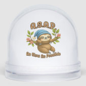 So langsam wie möglich - Niedlicher Sloth ASAP Cla Schneekugeln (Vorderseite)