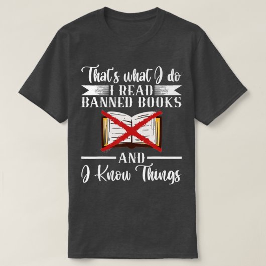 So lese ich verbotene Bücher lesen T-Shirt (Design vorne)