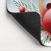 So leuchtet Weihnachts-Weihnachtsfeiertag-Rentier Mousepad (Ecke)